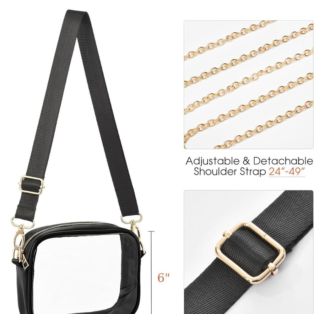Versatile Clear Purse With Adjustable Straps - Id… - image 5